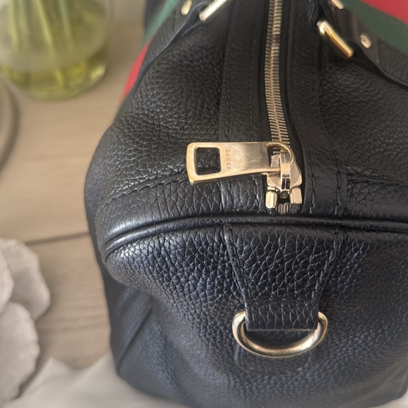 Authentic GUCCI leather Boston Bag- $450 - Picture 5 of 11